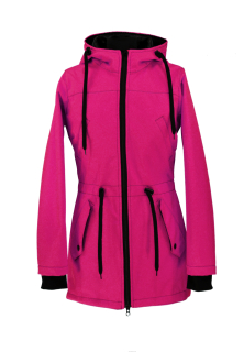 Softshellová parka - malina