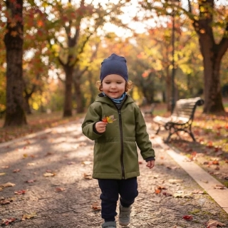 Softshellová parka  - oliva 