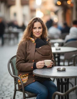 Softshel. bunda JARO/PODZIM pro ZADNÍ i přední nošení-SKLADEM vel.L druhá vsadka zdarma