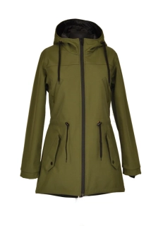 Softshellová parka - oliva