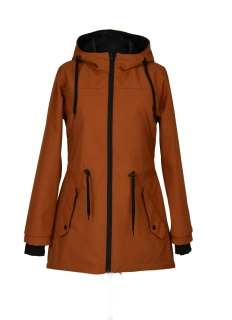 Softshellová parka - karamel