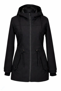 Softshellová parka - černá