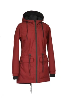 Parka softshell - vínová - SKLADEM L